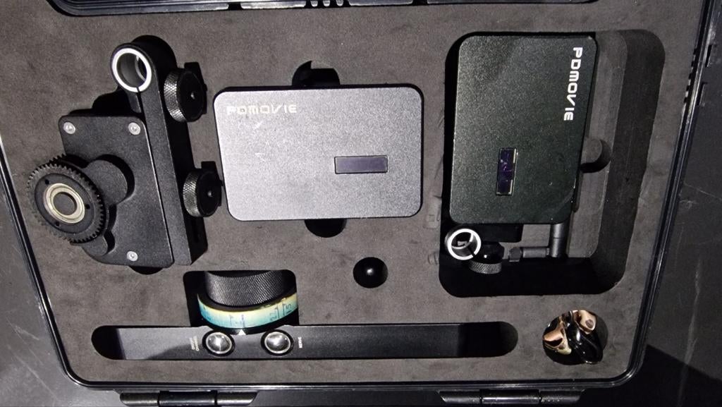 PDmovie Follow Focus Set met Motor en Flightcase, Audio, Tv en Foto, Professionele Audio-, Tv- en Video-apparatuur, Zo goed als nieuw