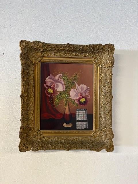 Schilderij : Vaasje met bloemen, Ophalen