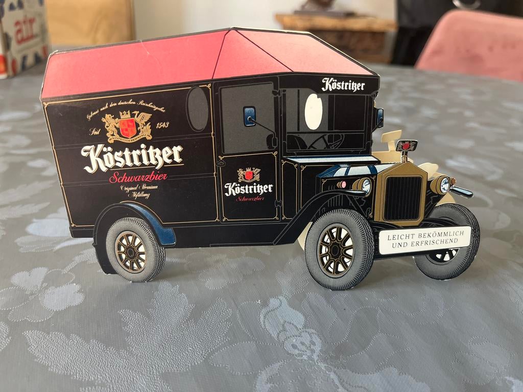 Köstritzer Schwarzbier reclame vrachtwagen, Ophalen of Verzenden, Gebruikt, Reclamebord