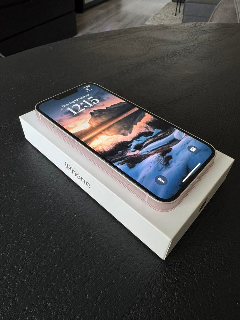iPhone 13, 256GB Roze (Compleet met doos/toebehoren), IPhone 13, Roze, 79 %, Ophalen