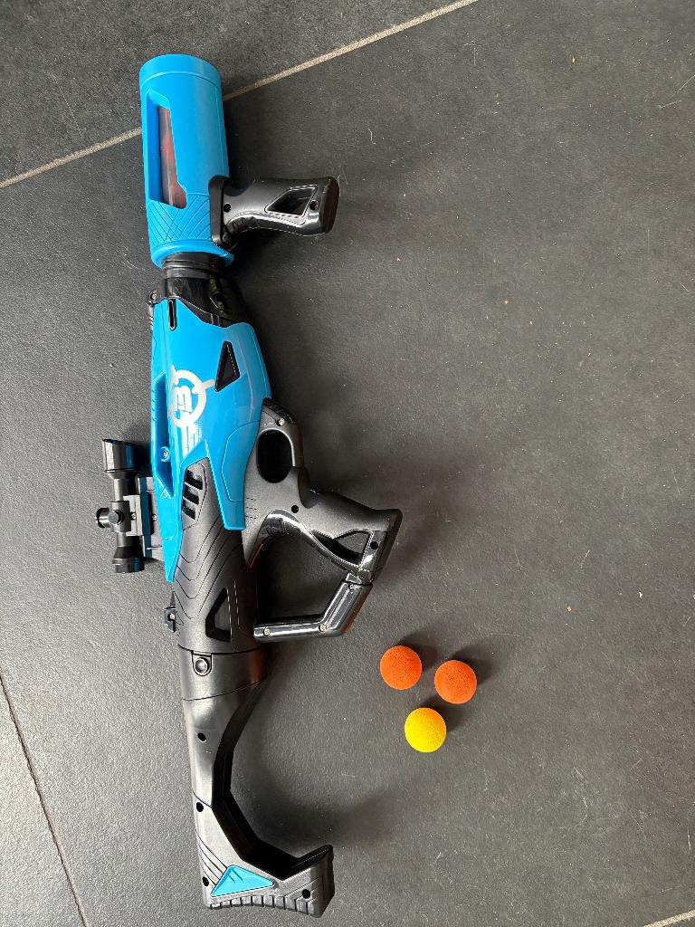 Blauwe speelgoed Blaster, Ophalen, Zo goed als nieuw