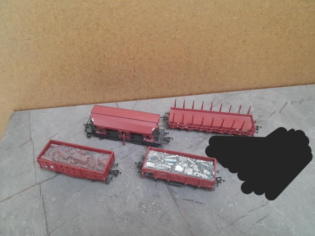 Fleischmann 5012, 5208, 5221 en 5510 TEAB!!!, Gebruikt, Gelijkstroom, Fleischmann, Wagon