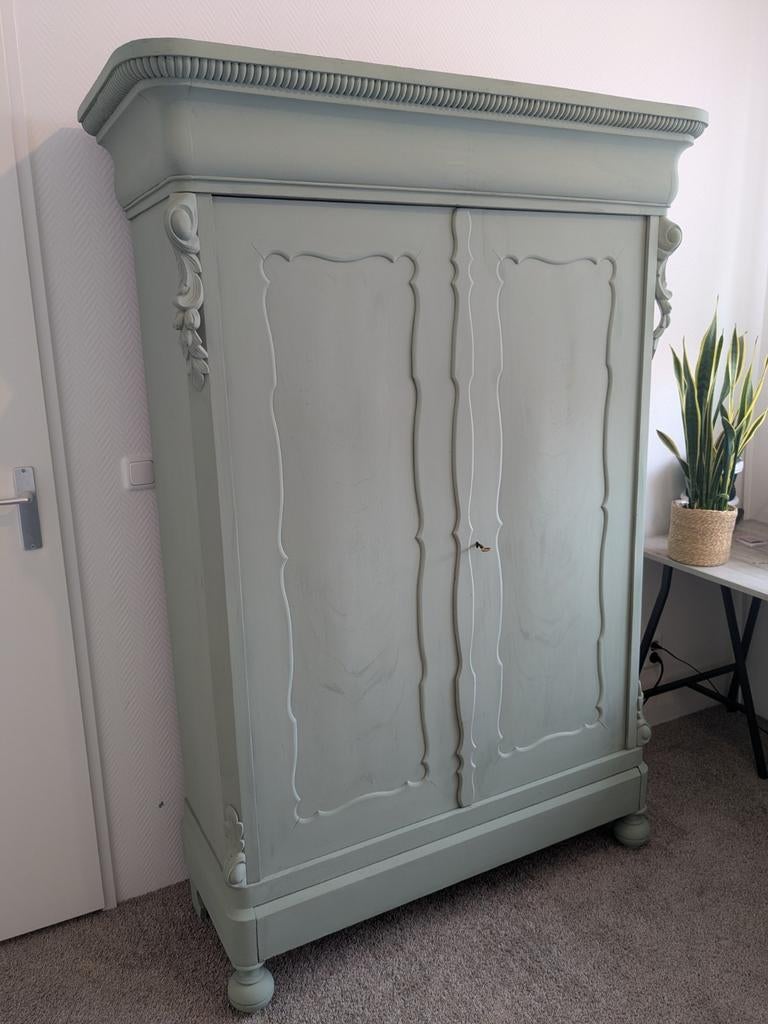 Prachtige biedermeier meidenkast demontabel, Ophalen