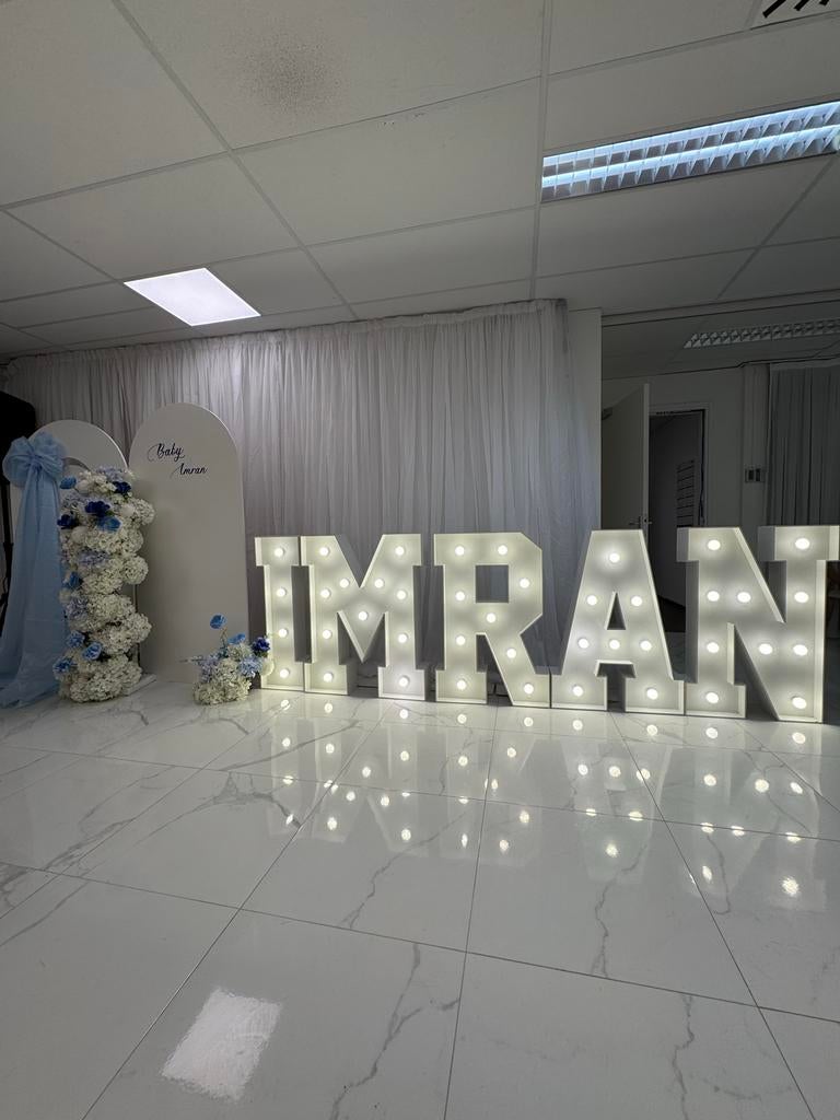 Lichtletters en lichtcijfers te huur, Ophalen, Zo goed als nieuw, Versiering, Verjaardag