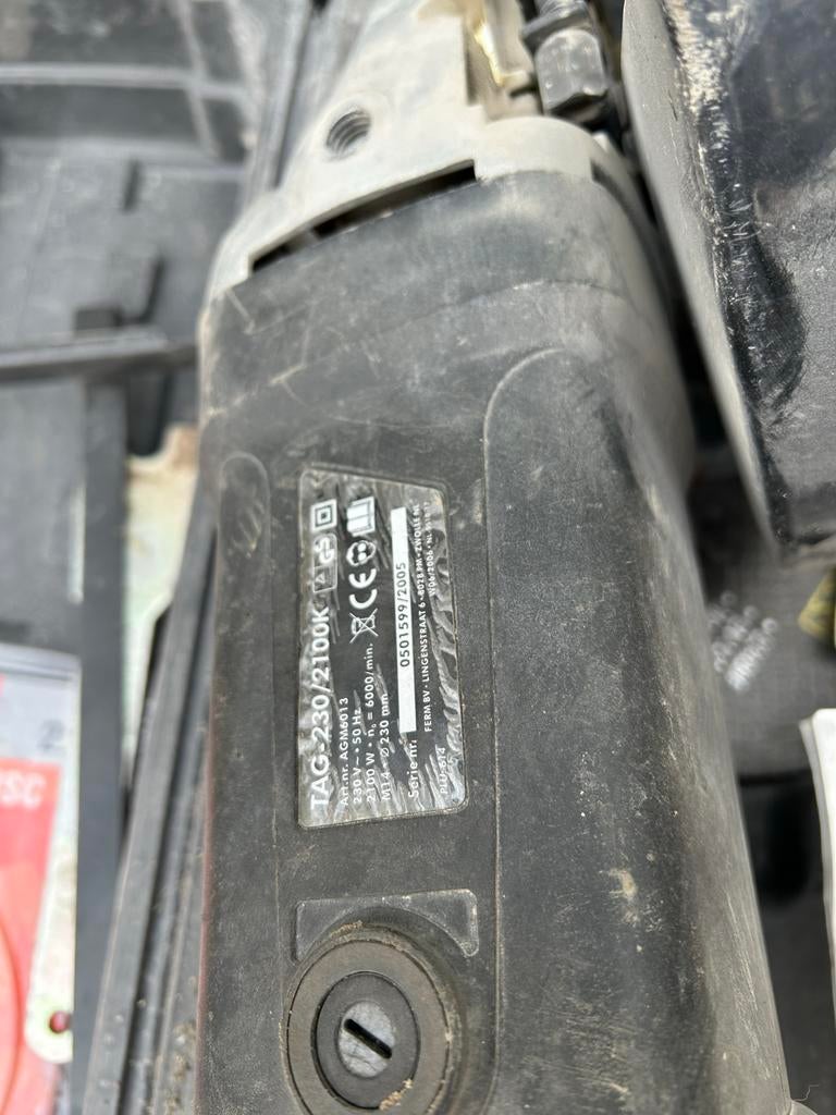 Top Craft Haakse Slijptol TAG-230/2100K, Ophalen of Verzenden, Gebruikt, 1000 watt of meer, Haakse handslijpmachine