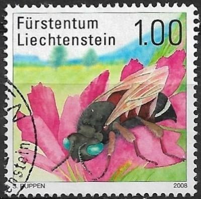 Liechtenstein 2008 mi.1483 insect uit BIJEN EN WESPEN nom.1, Verzenden, Overige landen, Gestempeld