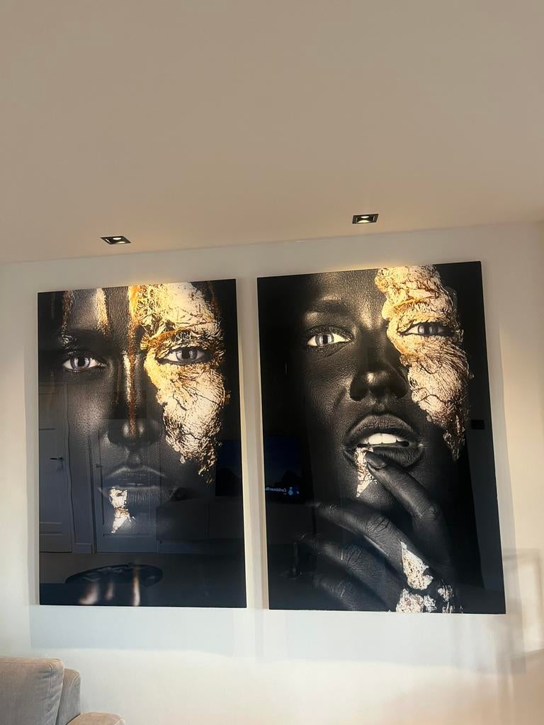 Plexiglas schilderijen 100x150, Ophalen, Zo goed als nieuw, Schilderij, Minder dan 50 cm