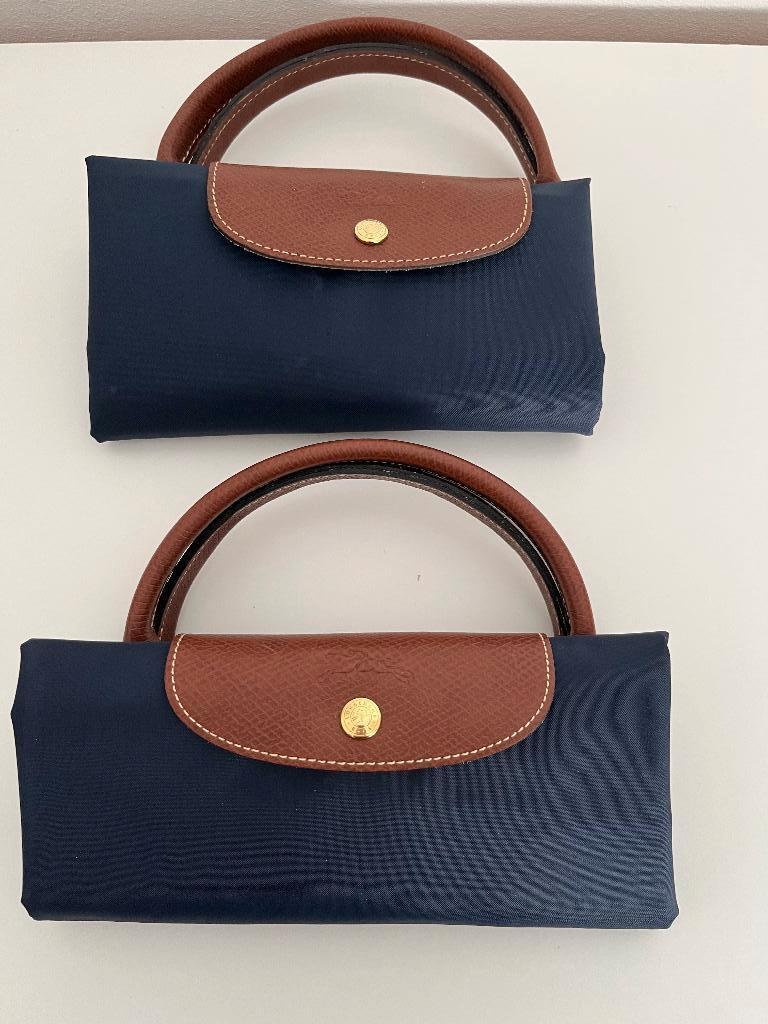 Nieuwe Longchamp le Pliage Original reistas, 40 tot 60 cm, 20 tot 30 cm, Blauw, Nieuw