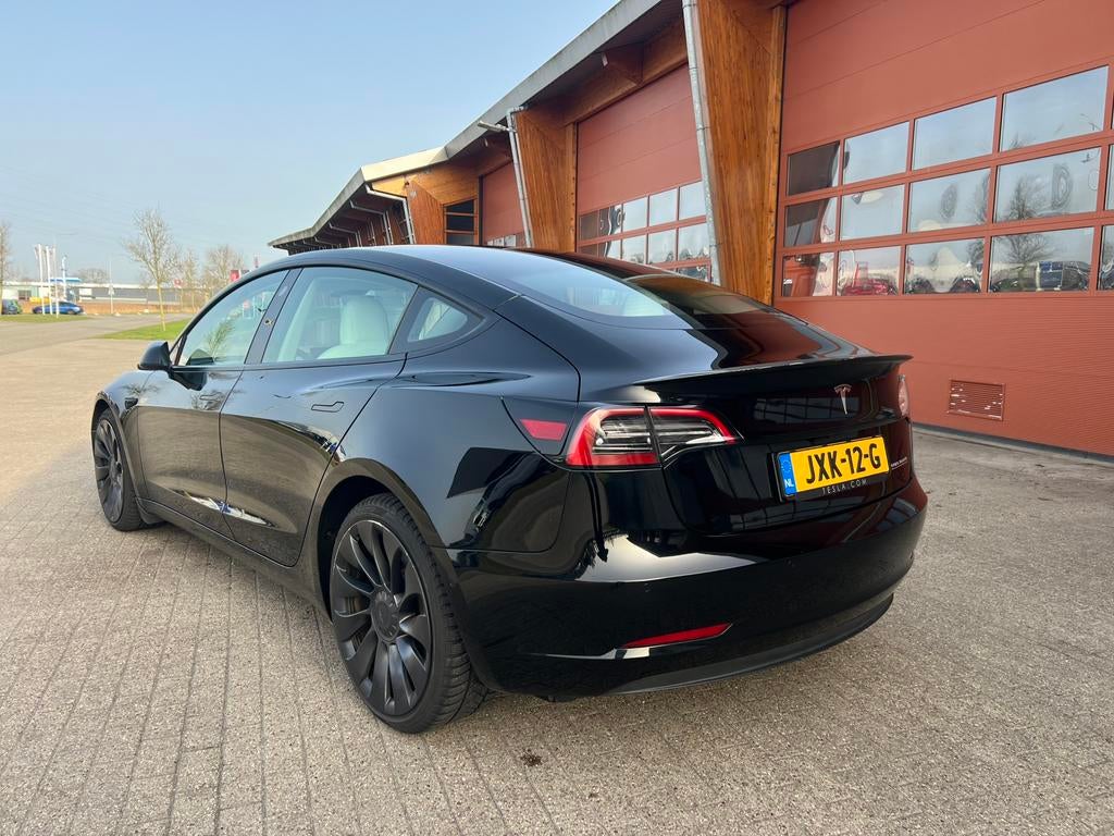 Tesla Model 3 | Performance AWD | 75 kWh 91% 2021, Auto's, Tesla, Automaat, Euro 6, Leder en Stof, Zwart