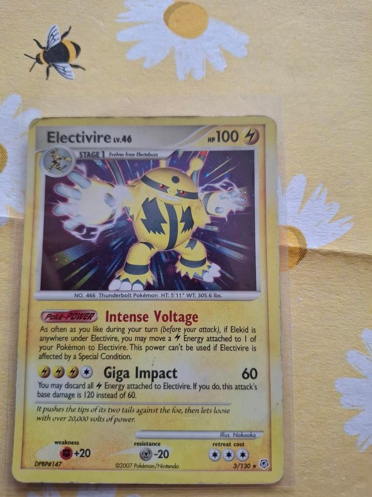 Pokémon kaart Electivire lv.46 holo, Ophalen of Verzenden
