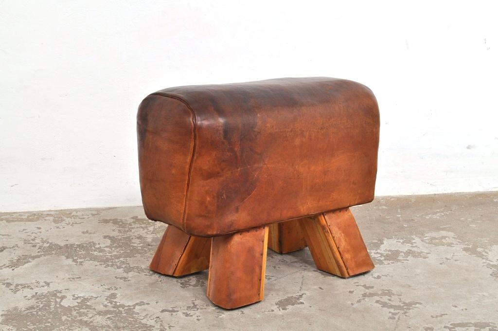 Vintage turnbok kruk voetenbankje jaren 30 EYECATCHER, Ophalen of Verzenden, Gebruikt, Overige materialen