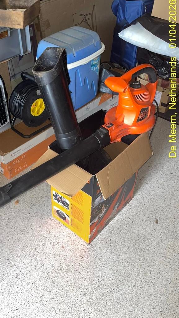 Bladblazer en bladzuiger met opvang, Ophalen, Gebruikt, Met opvangzak, Handgedragen