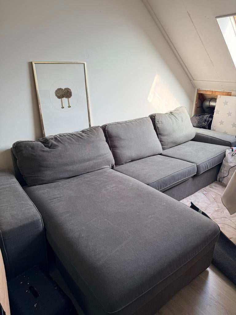 IKEA Kivik 3-persoons bank met chaise longue, Gebruikt, Hoekbank, Driepersoons, Ophalen of Verzenden
