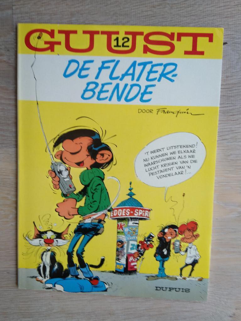 Guust - De flaterbende (deel 12), Gelezen, Eén stripboek, Ophalen of Verzenden, Franquin
