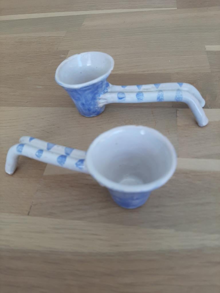 Unieke handgemaakte messenleggers - set van 2, Ophalen of Verzenden