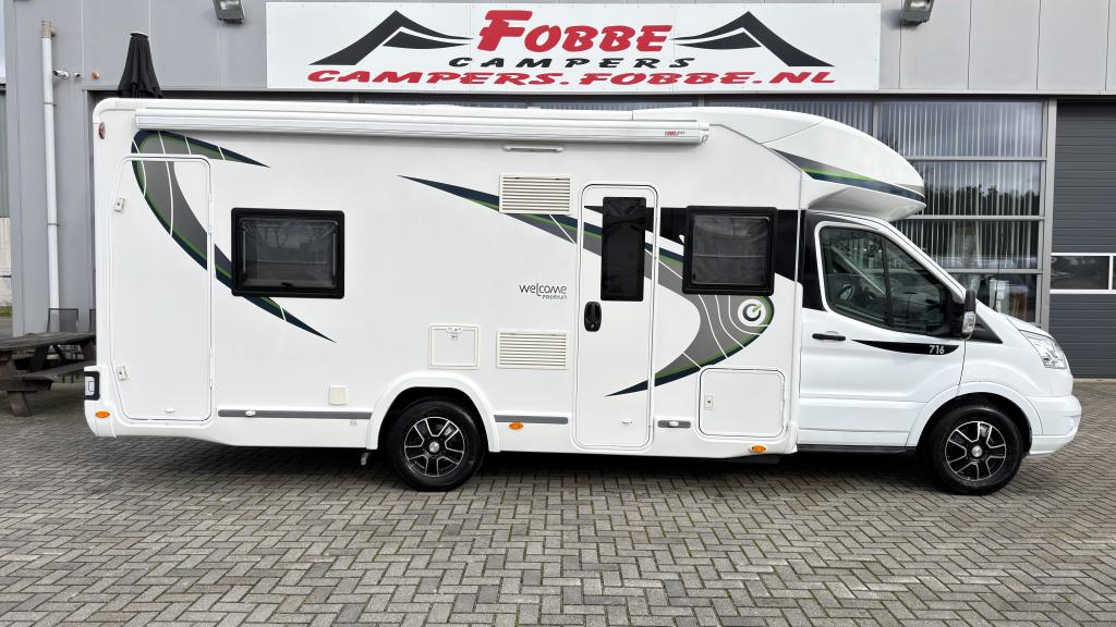5-persoons Chausson Welcome Premium 716 Uit 2019 24dkm Euro6, Ringverwarming, Ford, Luifel, Koelkast
