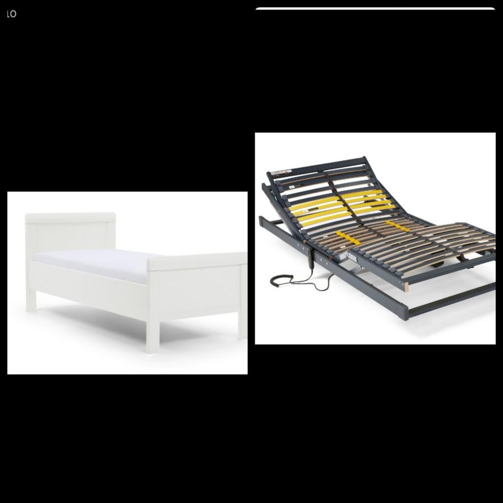 Mooi senioren bed, Huis en Inrichting, Slaapkamer | Bedden, Zo goed als nieuw, Eenpersoons, 90 cm, Hout, Wit, Ophalen