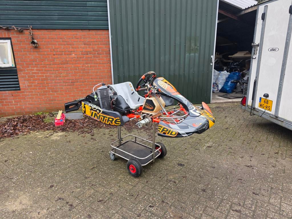 Intrepid KZ kart frame 2018 met Rotax 125cc motor, Sport en Fitness, Karting, Ophalen of Verzenden, Gebruikt, Kart