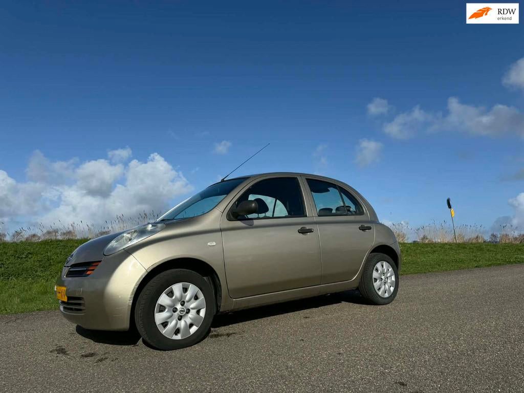 Nissan Micra 1.2 e-Vision AUTOMAAT 37DKM ! incl nw apk en ga, 15 km/l, 4 cilinders, Beige, Origineel Nederlands