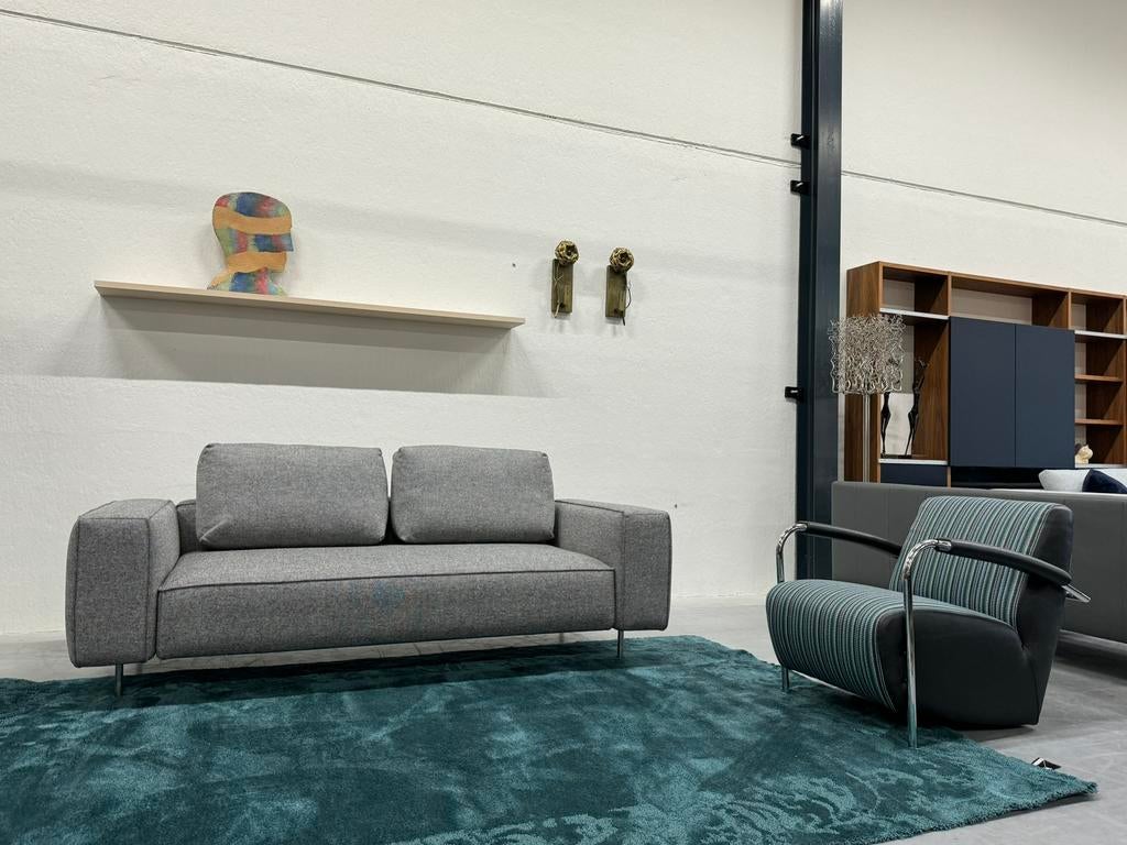 Nieuw Gelderland 7780 Bank 2,5 Zits Hallingdal Stof Design, 75 tot 100 cm, Ophalen of Verzenden, Rechte bank, Gelderland