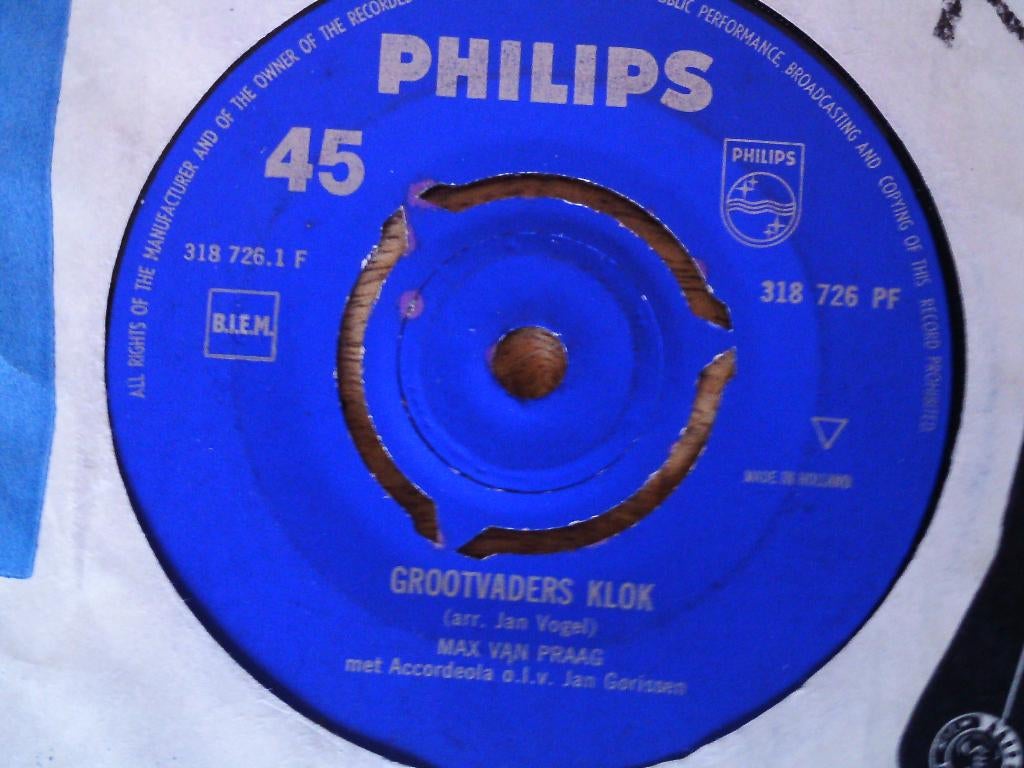 max van praag - grootvaders klok 20mrt, 7 inch, Single, Ophalen of Verzenden, Zo goed als nieuw