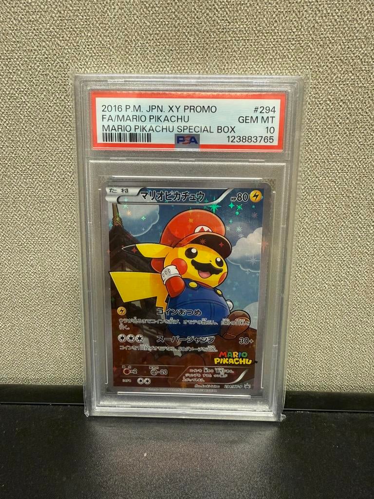 Mario Pikachu XY-P 294 PSA 10, Ophalen of Verzenden, Nieuw