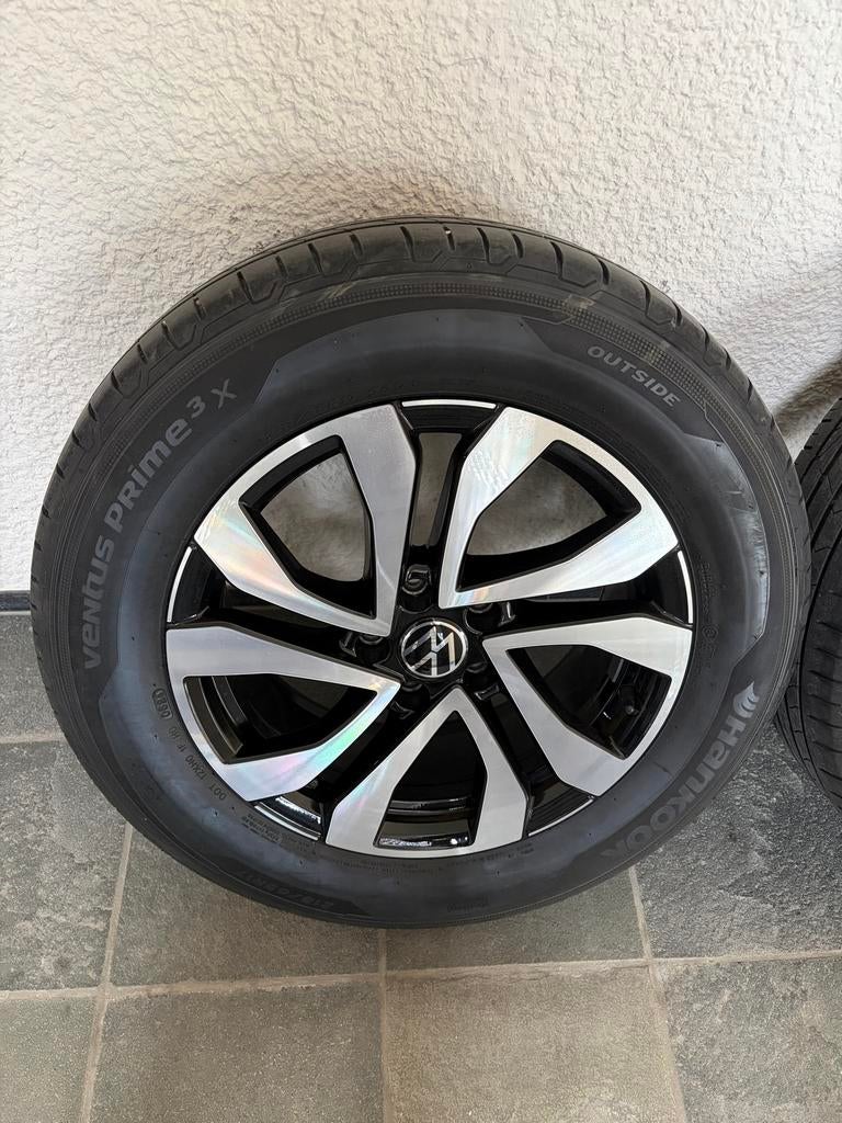 VW Tiguan BBS R17 zomer set velgen met Hankook banden, Auto-onderdelen, Banden en Velgen, Banden en Velgen, 17 inch, Ophalen of Verzenden