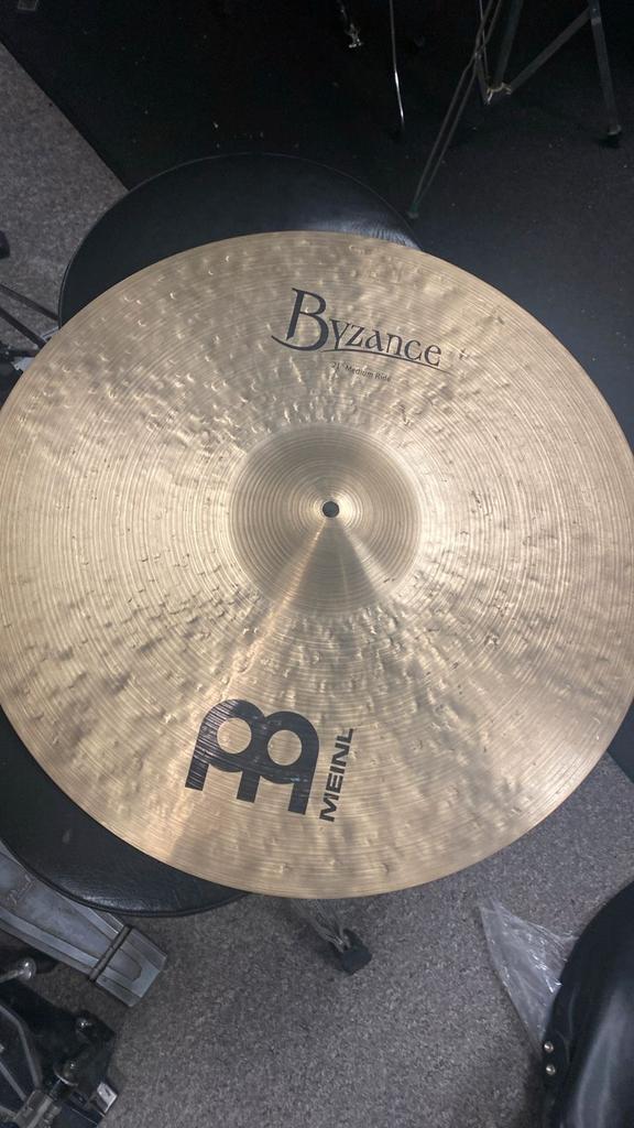 Meinl Byzance 21” Medium Ride Cymbal - als nieuw, Ophalen of Verzenden, Zo goed als nieuw, Overige merken