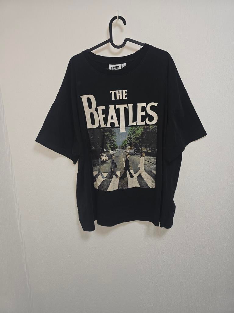 The Beatles T-shirt zwart unisex maat L vintage stijl, Ophalen of Verzenden, Zo goed als nieuw, Overige formaten, Poprock
