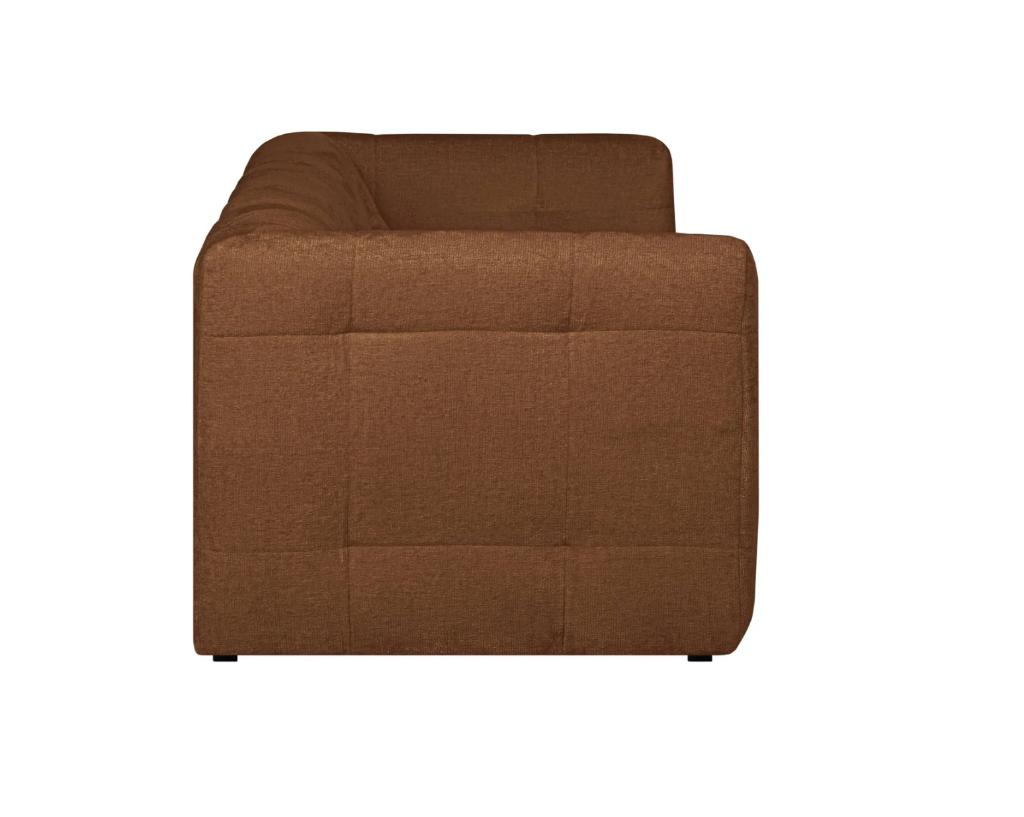 by fonQ Mush 3-zitsbank Chenille Bruin | Van €1199, nu, Byfonq, Byfonq, Nieuw, 75 tot 100 cm