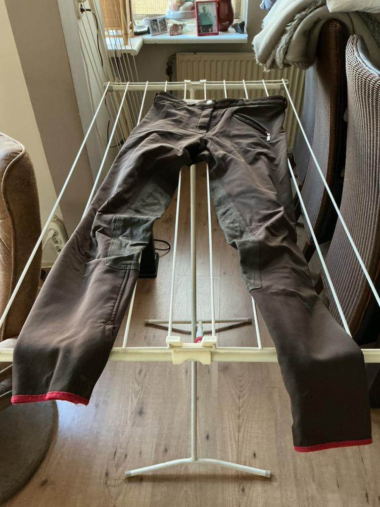 Euro-Star paardrijbroek met lederen zitvlak, lengtemaat 76, Dieren en Toebehoren, Paardrijkleding, Ophalen of Verzenden, Zo goed als nieuw