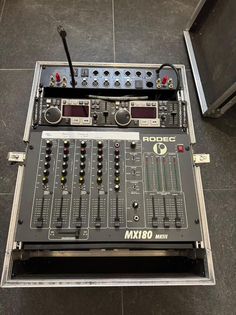 RODEC MX180 MENGPANEEL, Muziek en Instrumenten, Mengpanelen, Ophalen of Verzenden, Gebruikt, 5 tot 10 kanalen, Microfooningang