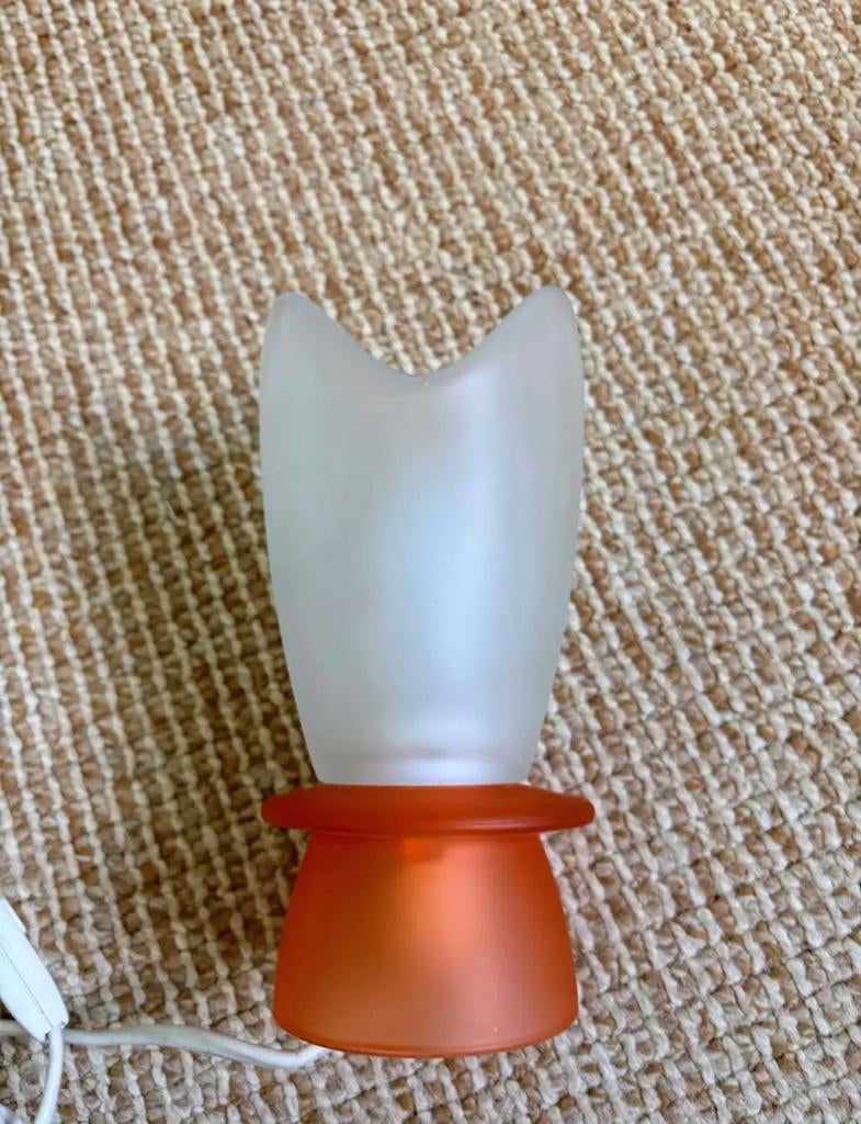 Villeroy en Boch tafel lamp/ lampje wit oranje/  tulpen lamp, Huis en Inrichting, Lampen | Tafellampen, Ophalen of Verzenden, Zo goed als nieuw