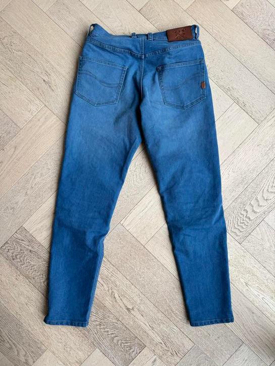 John Doe Classic Tapered Motor Jeans AAA (30/32) Lichtblauw, Ophalen of Verzenden, Zo goed als nieuw, Blauw, W32 (confectie 46) of kleiner