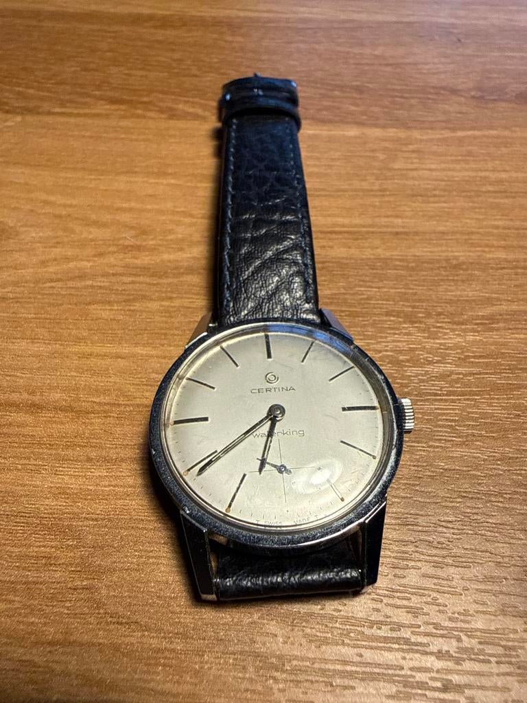 Vintage Certina Waterking Herenhorloge - Klassiek Design, Overige merken, Staal, Polshorloge, Ophalen of Verzenden