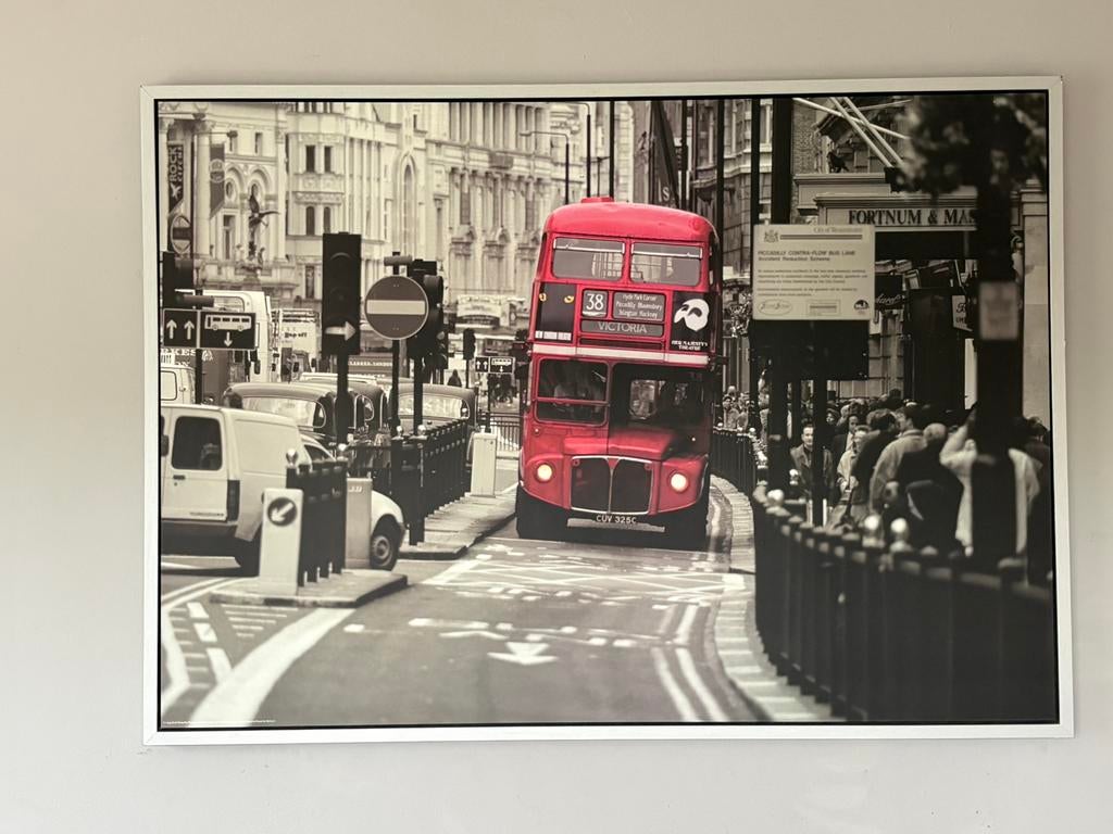 Poster Ikea Londonse bus, Ophalen, Gebruikt, 100 tot 125 cm, Foto of Poster