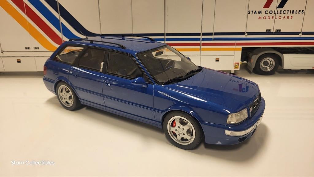 Otto Mobile Audi RS2 Avant Nogaro Blue - 1994 1/12, Auto, Ophalen of Verzenden, Zo goed als nieuw, 1:9 t/m 1:12