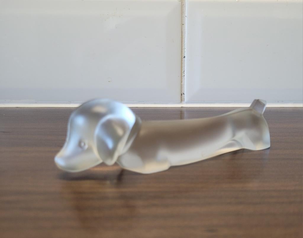 Lucienne Bloch gesatineerd glazen Taks Hondje, Ophalen of Verzenden, Zo goed als nieuw, Dier
