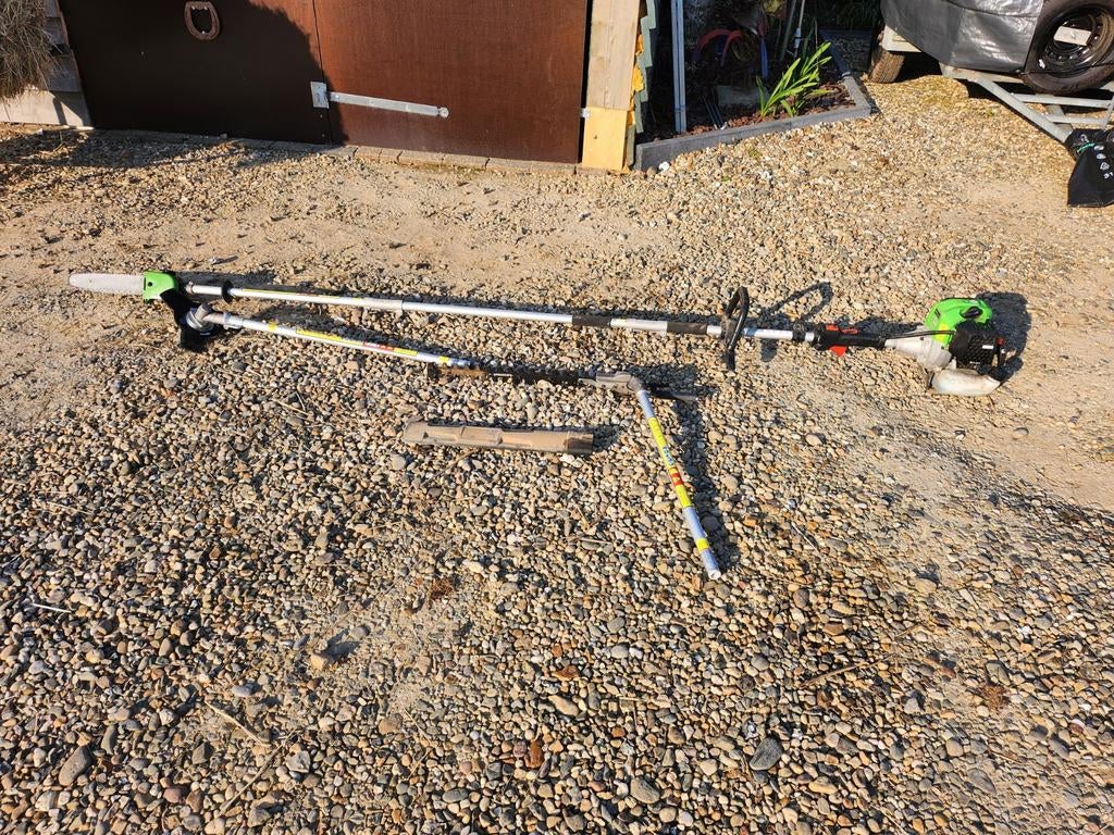 Motorzaag, bosmaaier, heggenschaar-merk florabest, igst, Tuin en Terras, Ophalen of Verzenden, Gebruikt