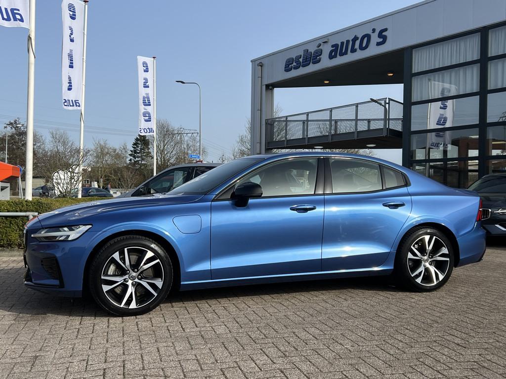 Volvo S60 2.0 T6 Recharge 340 pk AWD R-Design Navigatie Trek, Automaat, Gebruikt, 4 cilinders, Blauw