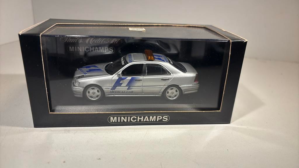 Mercedes benz amg c36 docters car f1 minichamps 1.43, Auto, Ophalen of Verzenden, MiniChamps, A