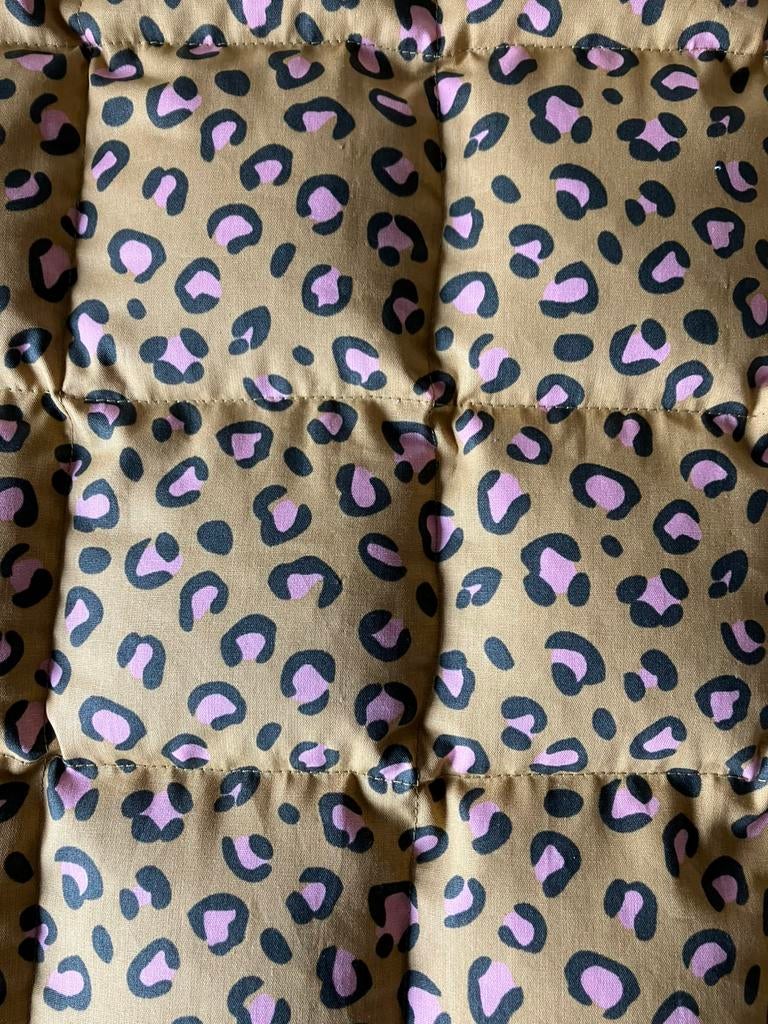 Warmtekussen, pittenzak, kruik. Panterprint, Huis en Inrichting, Woonaccessoires | Kussens, Ophalen, Nieuw, Geel, Rechthoekig