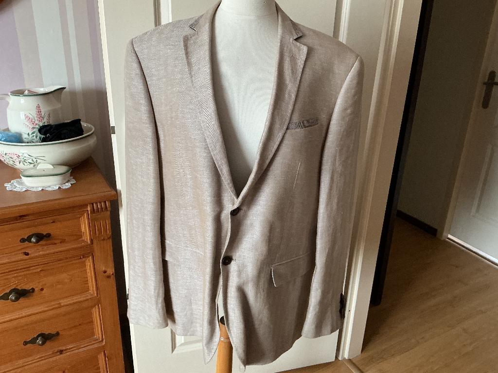 Creme colbert van Luigi Classic., Maat 52/54 (L), Beige, Luigi, Ophalen of Verzenden