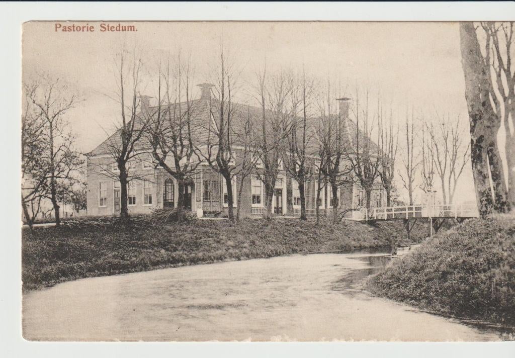 Stedum Pastorie, Ophalen of Verzenden, Voor 1920, Gelopen, Groningen