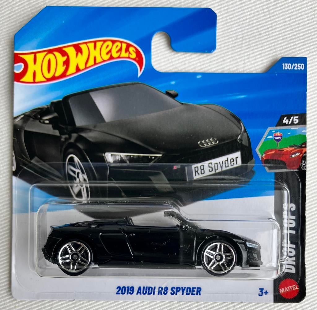 Hot Wheels 2019 Audi R8 Spyder zwart Hotwheels, Ophalen of Verzenden, Nieuw, Auto