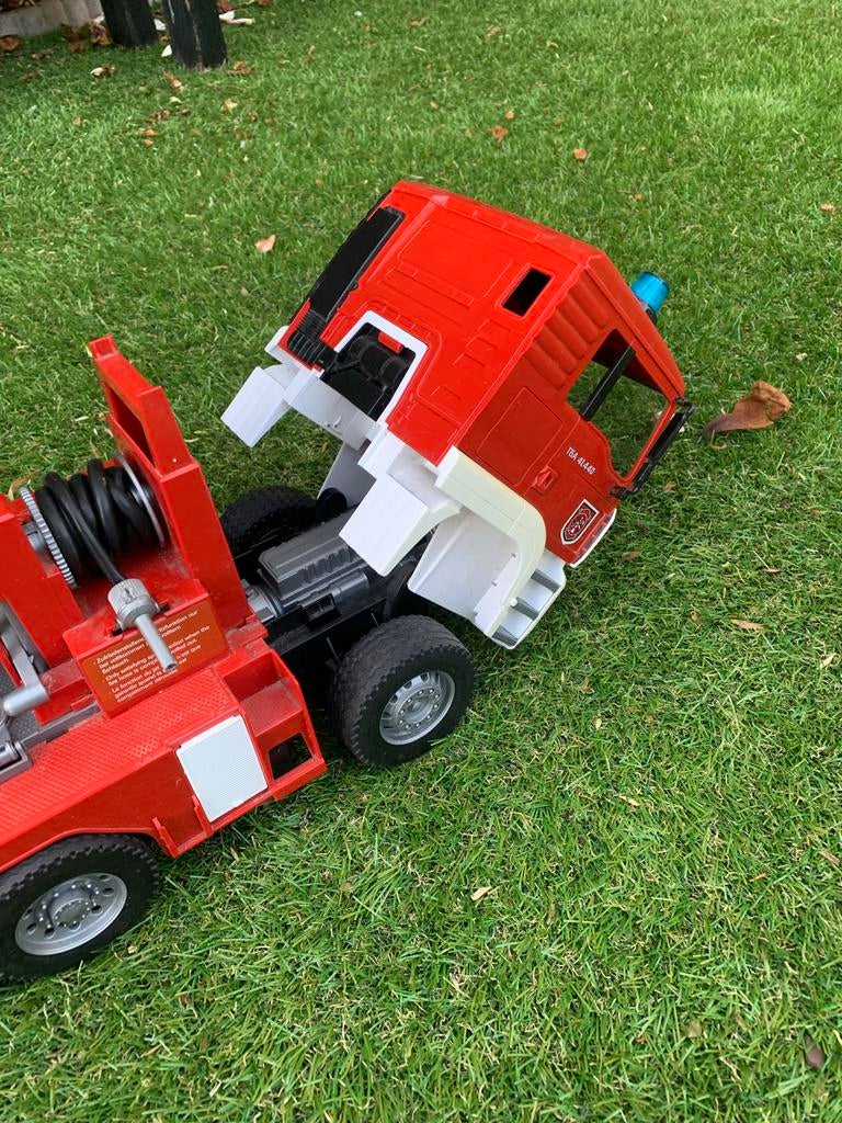 Brudet brandweer wagen, Kinderen en Baby's, Speelgoed | Speelgoedvoertuigen, Gebruikt, Ophalen of Verzenden