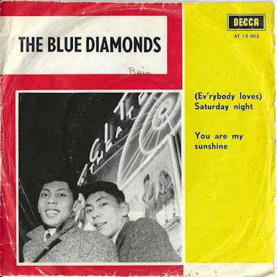 The BLUE DIAMONDS 1963 NEDERBIET !!! B1465, Cd's en Dvd's, Vinyl Singles, Gebruikt, 7 inch, Single, Ophalen of Verzenden
