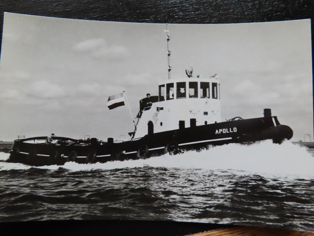 ansichtkaart sleepboot "Apollo" Smit & co, Ophalen of Verzenden, Gebruikt, Motorboot, Kaart, Foto of Prent