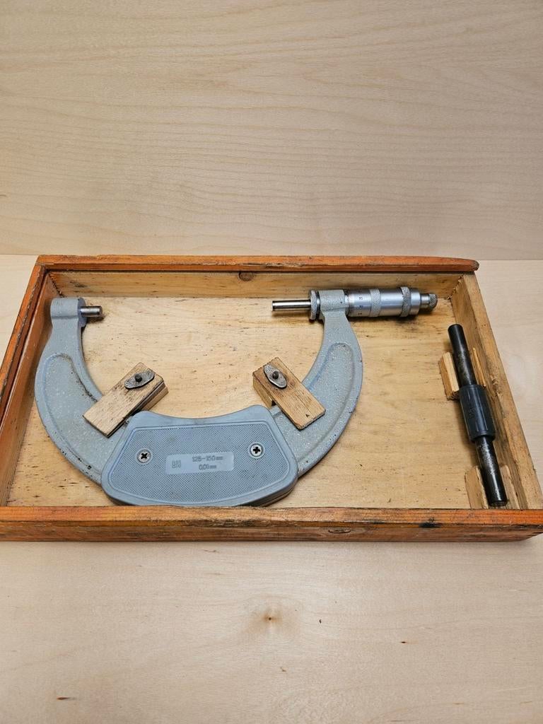Micrometer 125-150 mm - Precisie Meetgereedschap, Gebruikt, Afstand, Onbekend, Ophalen of Verzenden