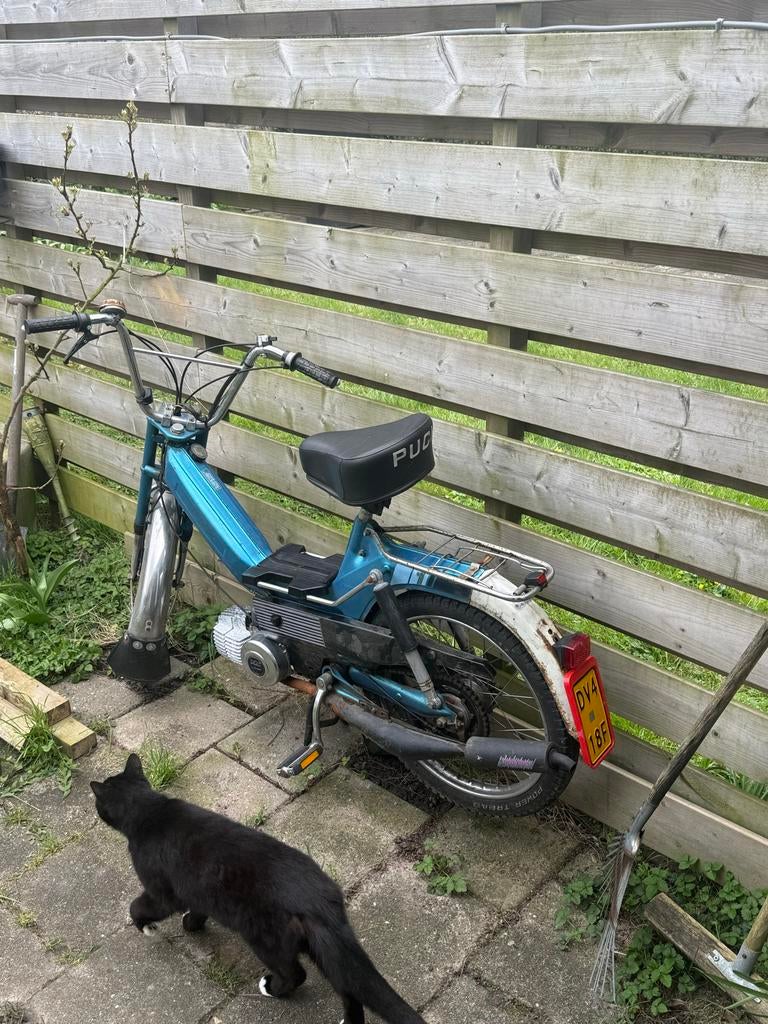 Puch met kenteken en onderdelen, Fietsen en Brommers, Brommers | Puch, Ophalen, Gebruikt, Maxi